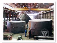 Tanks fabricated in the boiler machining facility